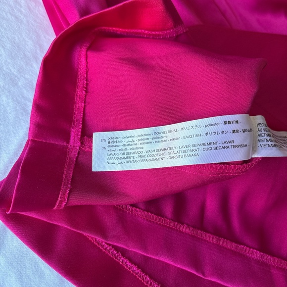 ZARA hot pink mini dress with rhinestone straps - Picture 4 of 4